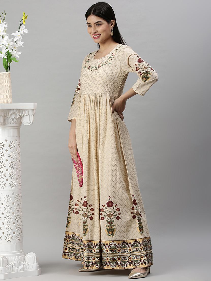 women's flared kurta - 18285007 - Standard Image - 2