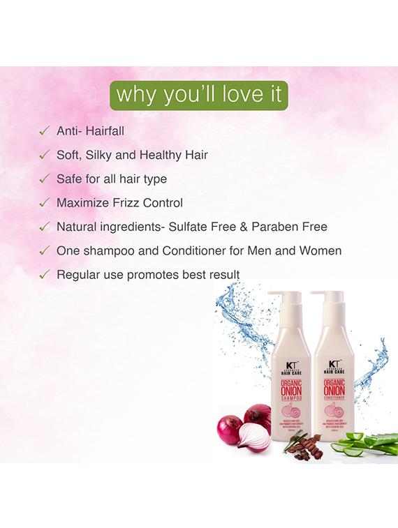 kt advanced haircare organic onion shampoo - 250 ml - 18286331 - Zoom Image - 3