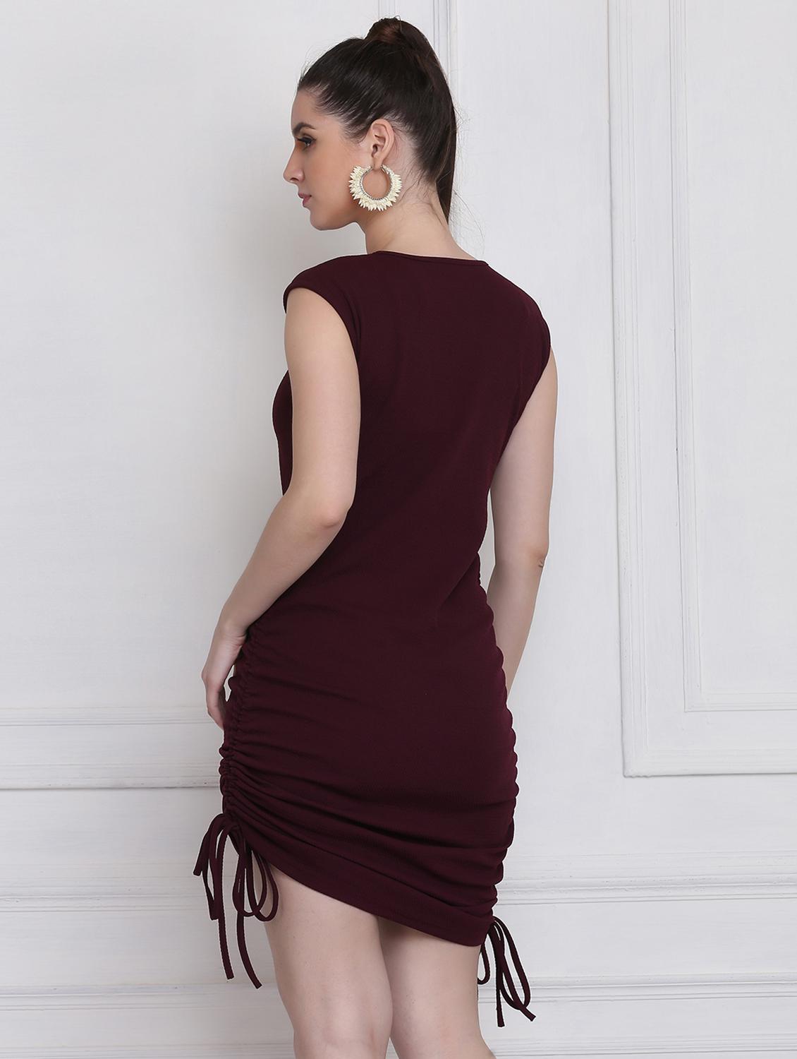 women's bodycon solid dress - 18298473 - Zoom Image - 3