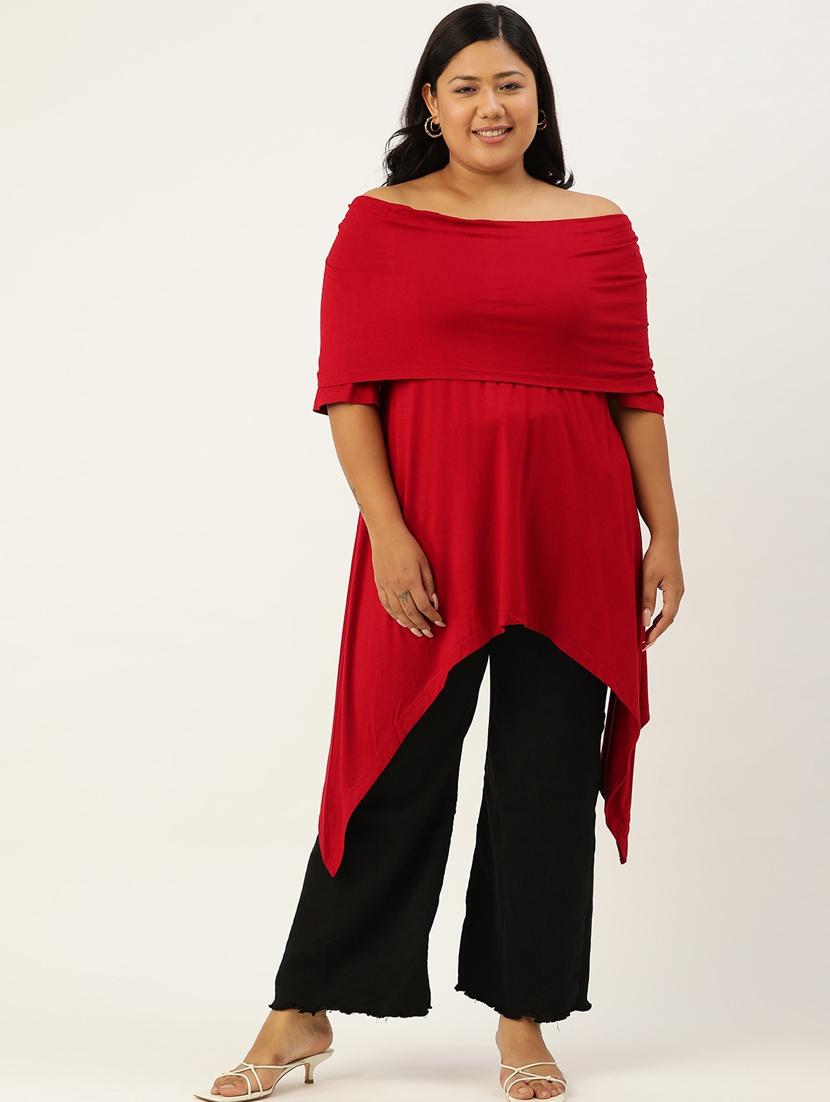 women's asymmetric off shoulder top - 18304000 - Standard Image - 3