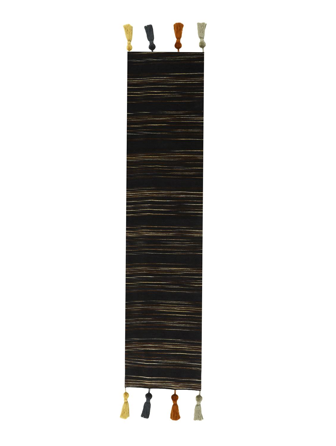 mezposh's stave striped coffee brown table runner - 18308688 - Standard Image - 3