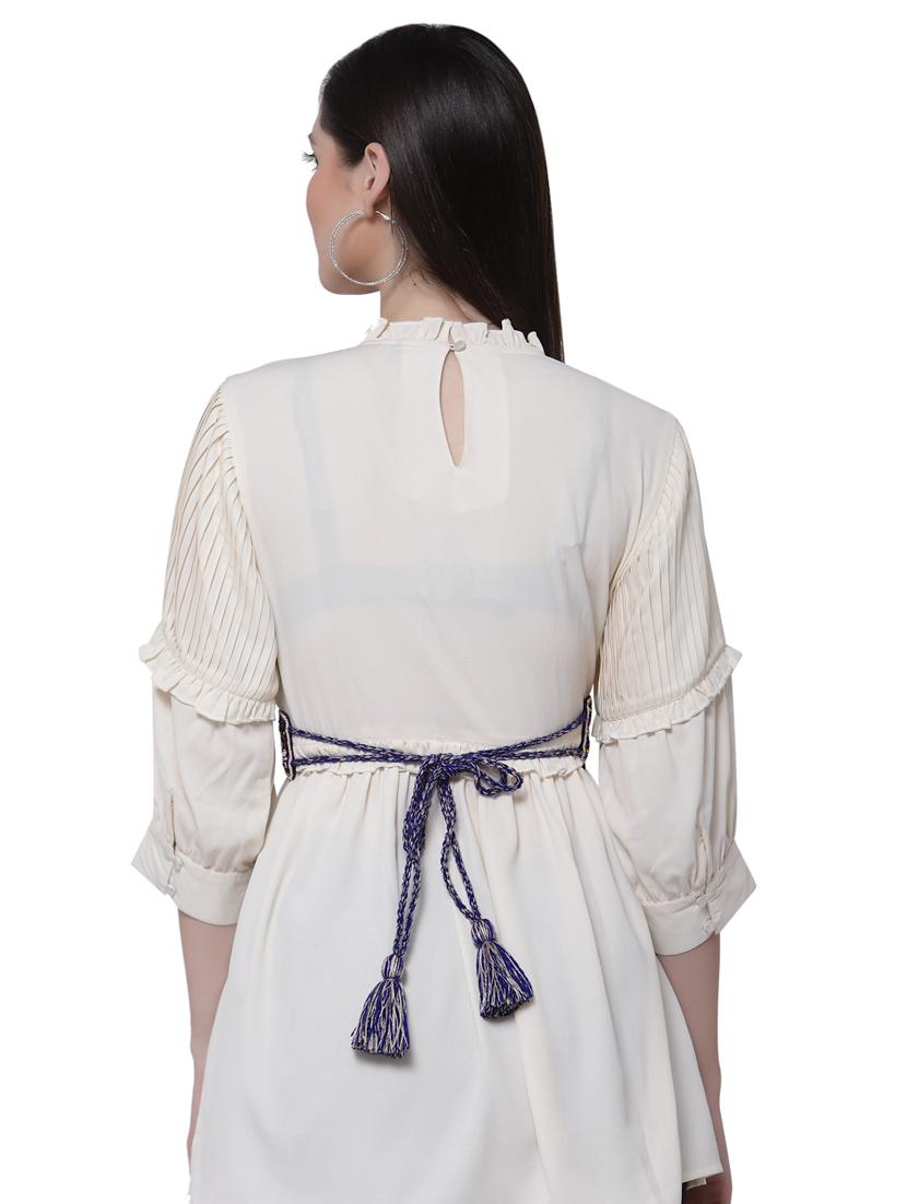 embellished wide belt with tassels - 18329206 - Standard Image - 2