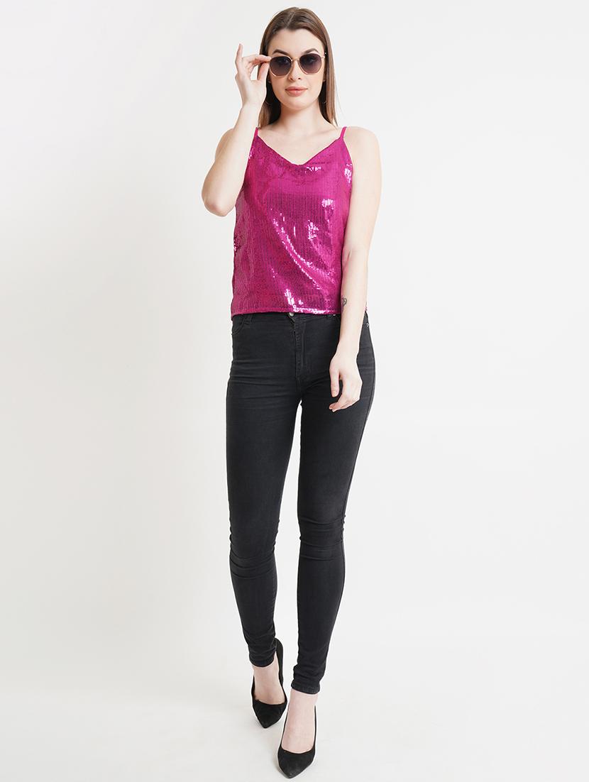 women's camisole v neck top - 18355846 - Zoom Image - 3