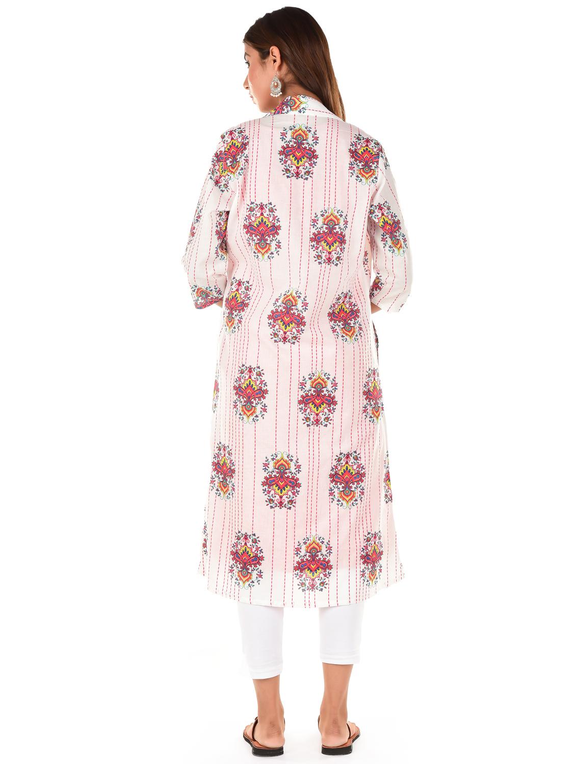 women's kurta with jacket kurta - 18362826 - Zoom Image - 2