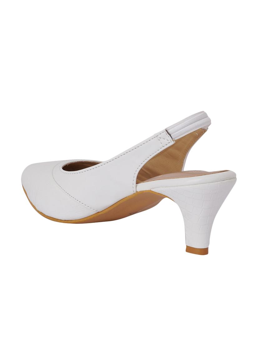white solid pumps - 18369149 - Zoom Image - 3
