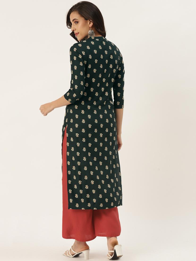 women's straight kurta - 18376973 - Standard Image - 2