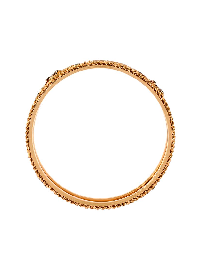 gold plated brass bangles - 18380606 - Standard Image - 2