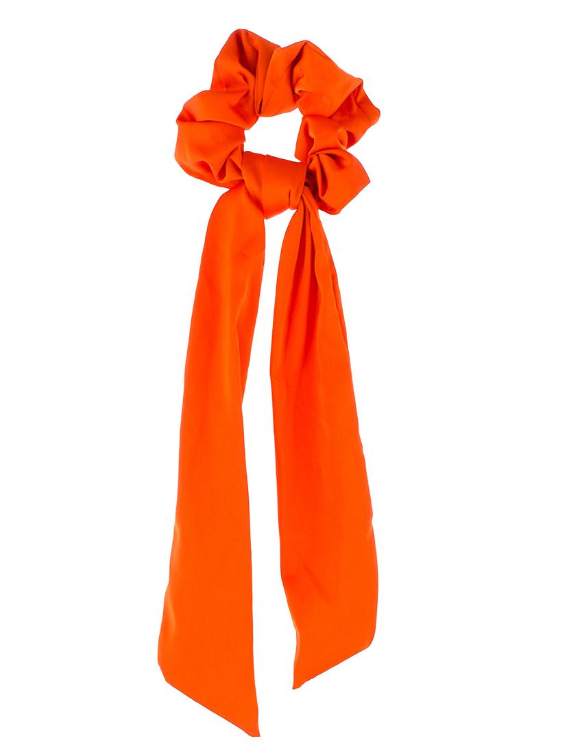 green & orange colored set of 3 satin ponytail holders - 18382879 - Standard Image - 2