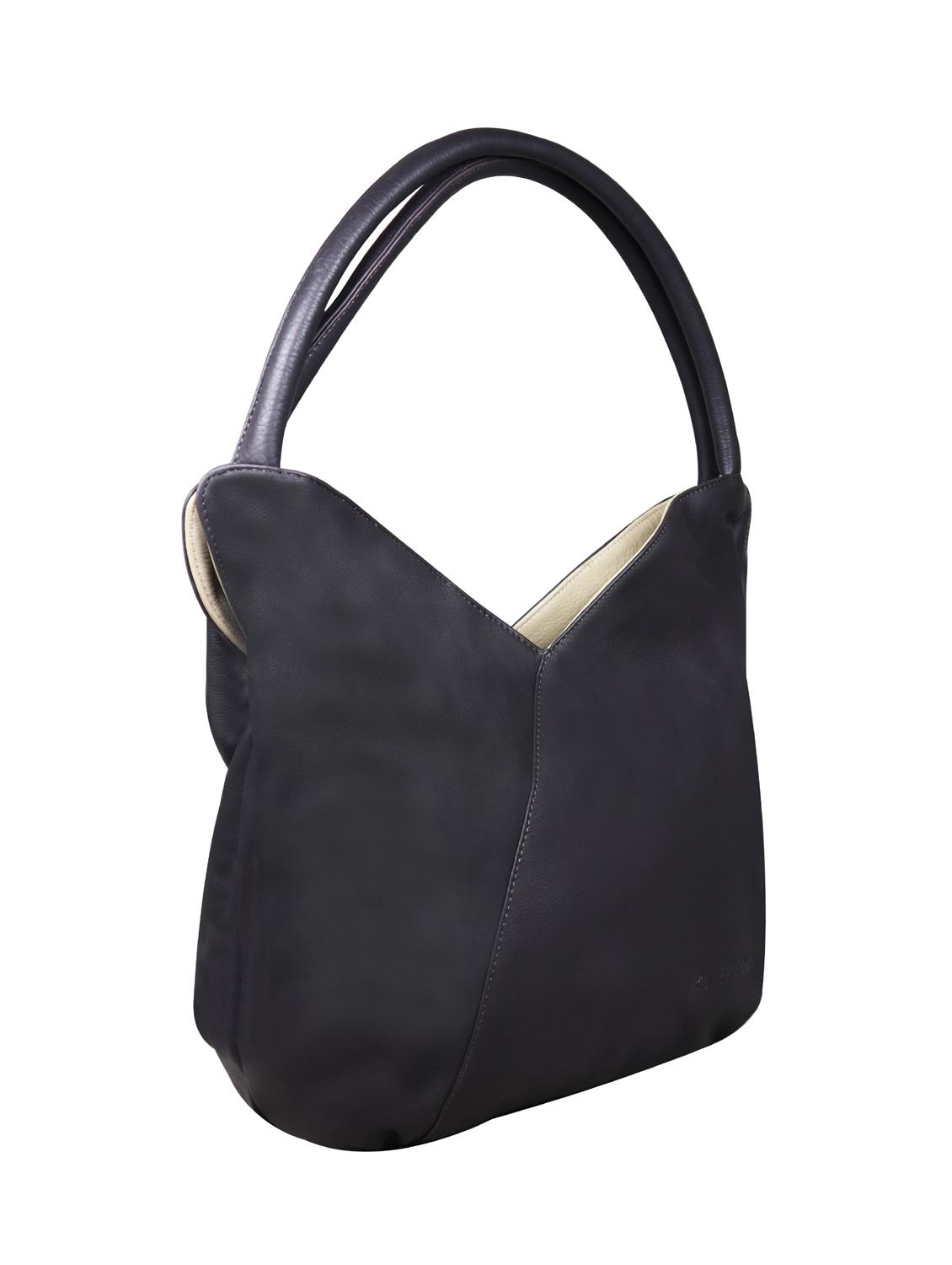 black solid regular handbag - 18390619 - Zoom Image - 3