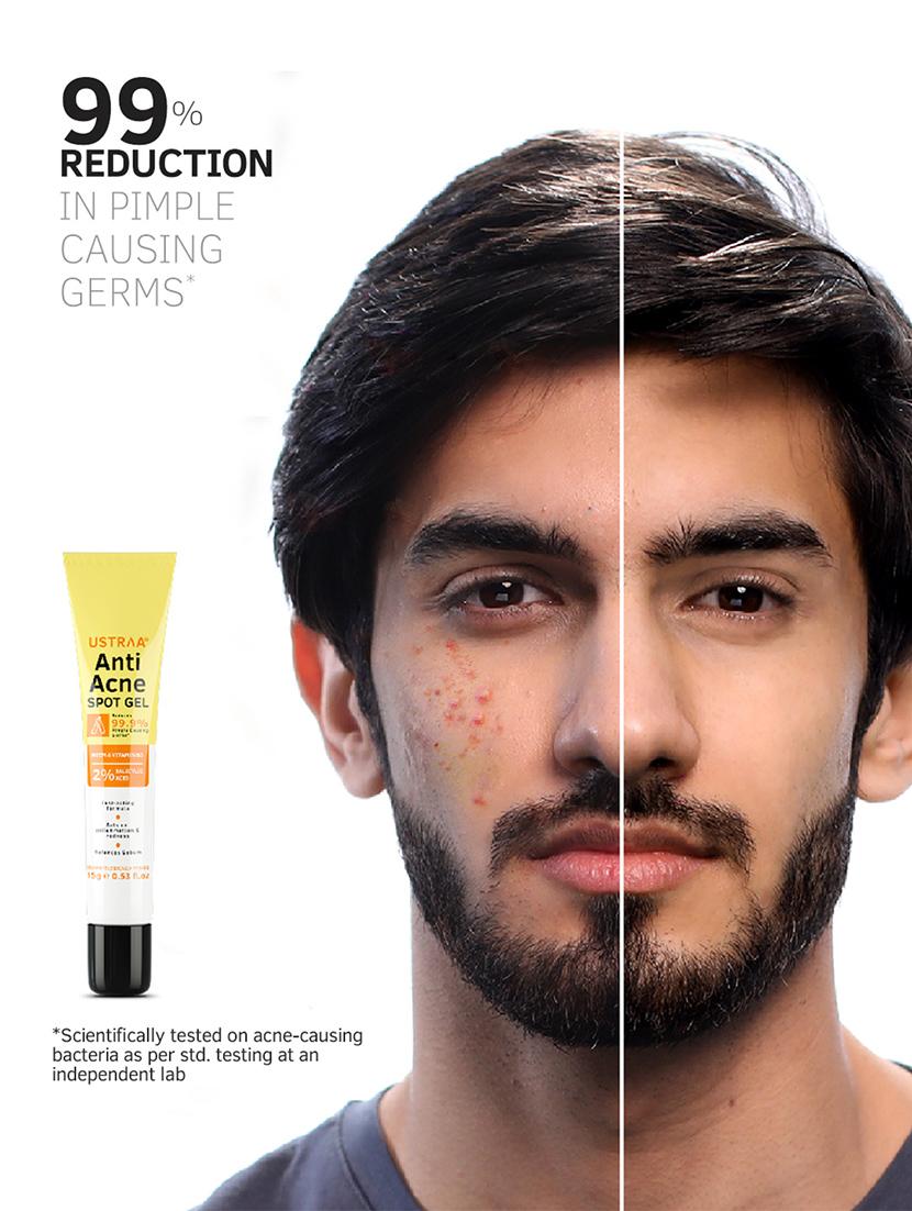 ustraa anti acne spot gel - 15ml & de tan scrub - 18395307 - Zoom Image - 5