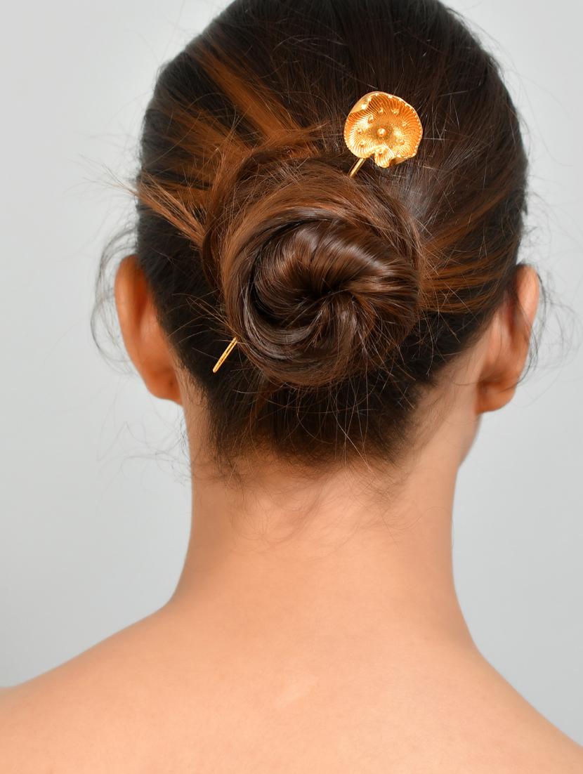 amoeba tama kanzashi gold plated metal hair stick - 18395652 - Standard Image - 5