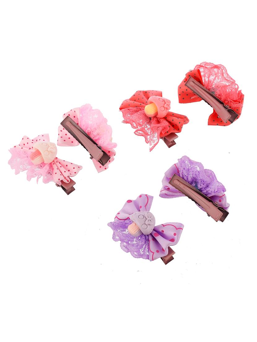 set of 6 lace mushroom alligator hair clip set - 18395692 - Zoom Image - 2