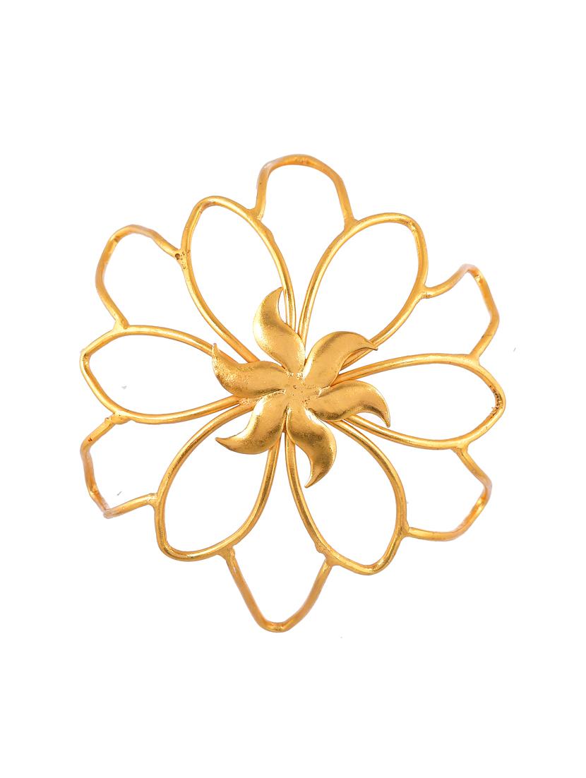 gold plated meratha designer hair accessory set - 18395854 - Standard Image - 3