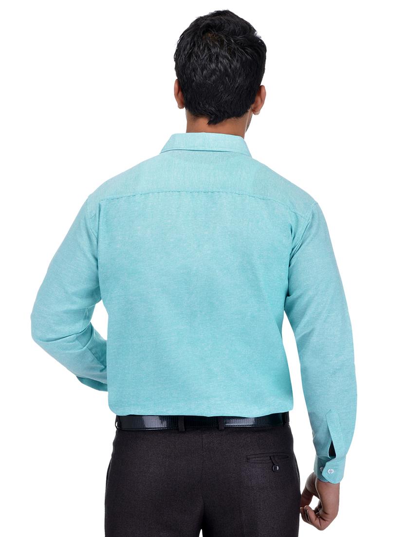 mens solids formal shirt - 18411134 - Zoom Image - 2