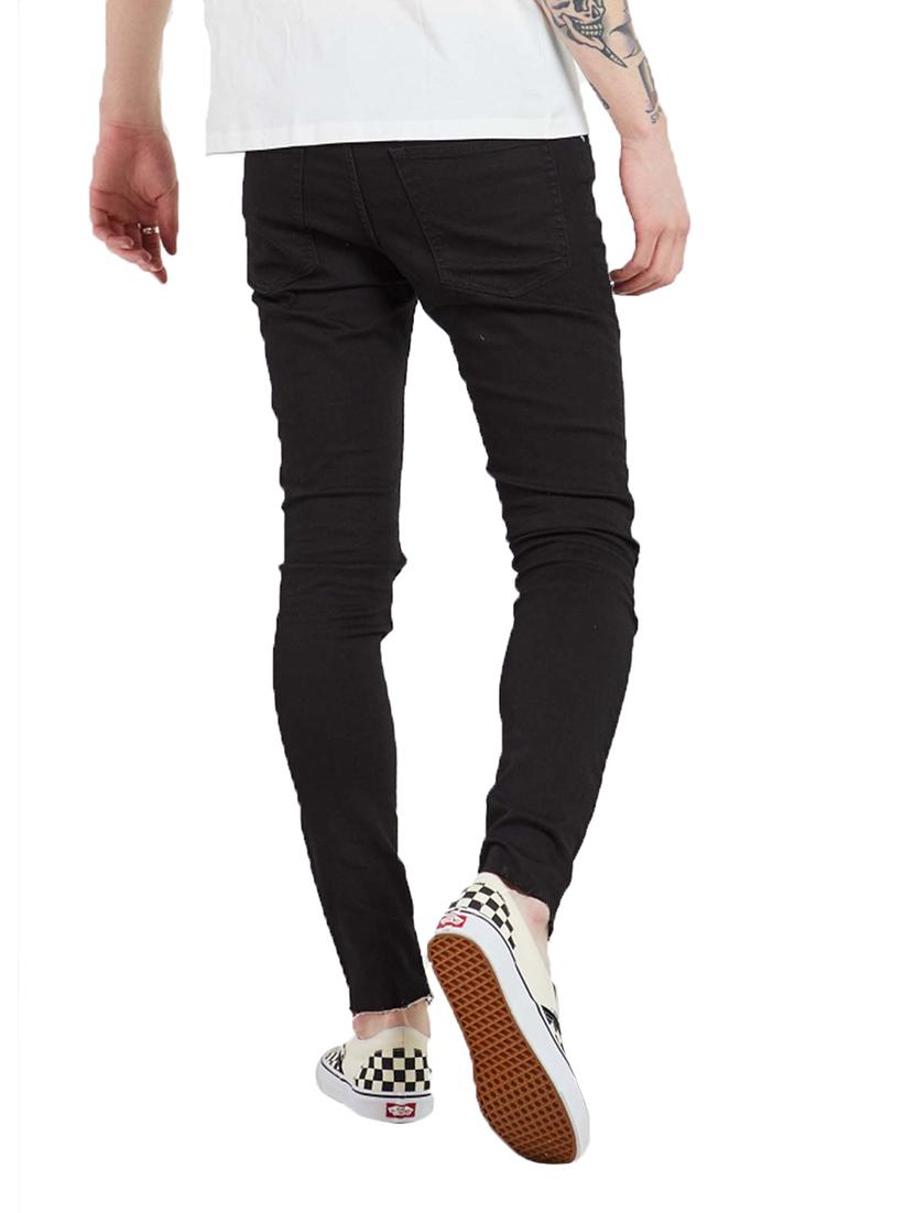 mens skinny fit slash knee jeans - 18416975 - Standard Image - 2