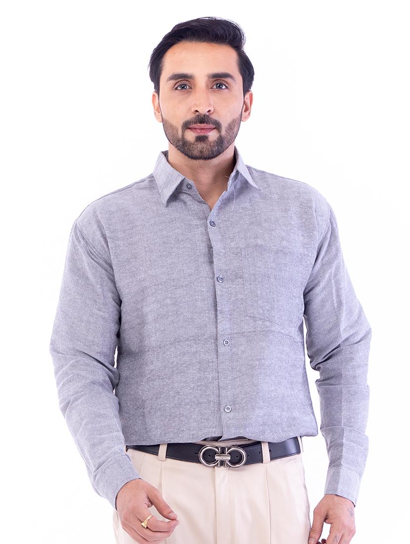 mens solids formal shirt - 18423329 - Zoom Image - 1