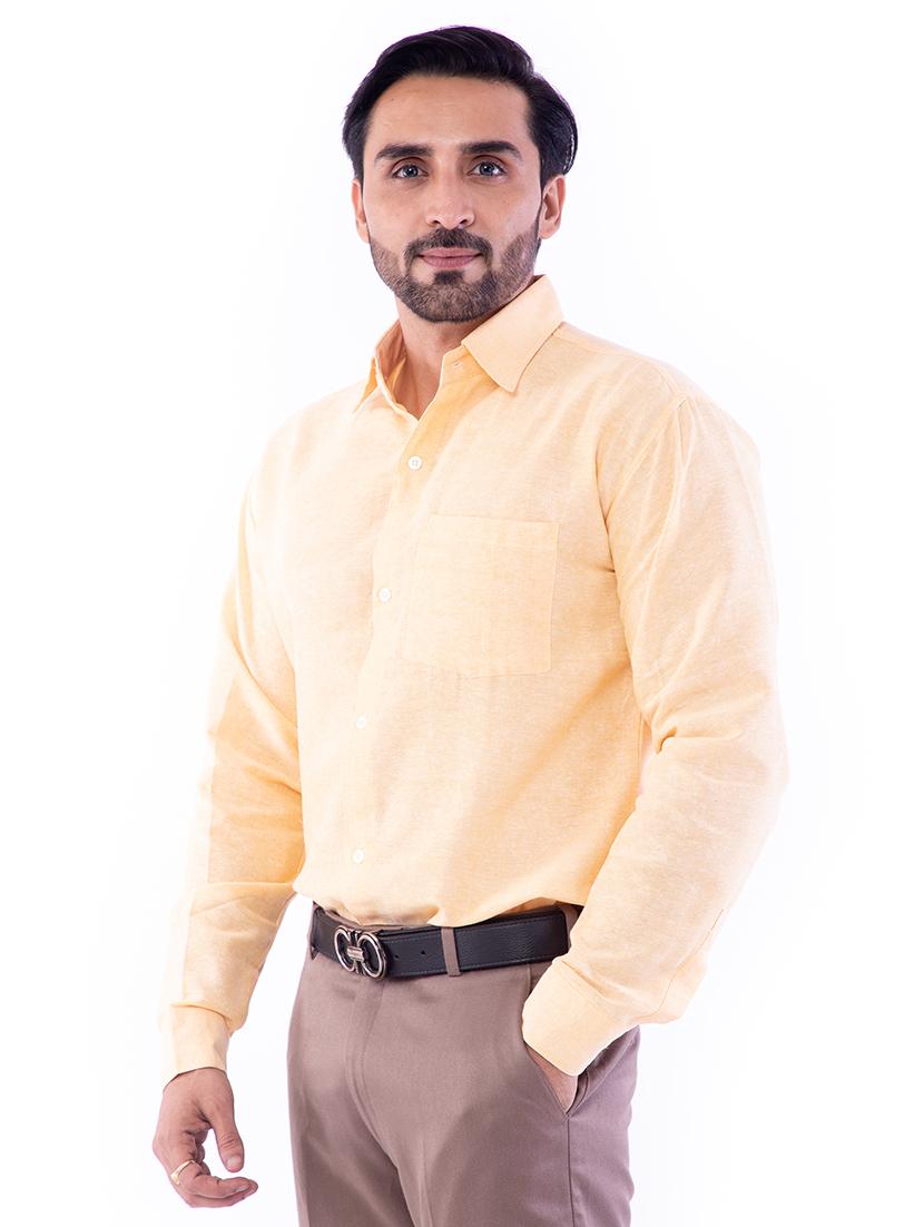 mens solids formal shirt - 18423329 - Zoom Image - 7