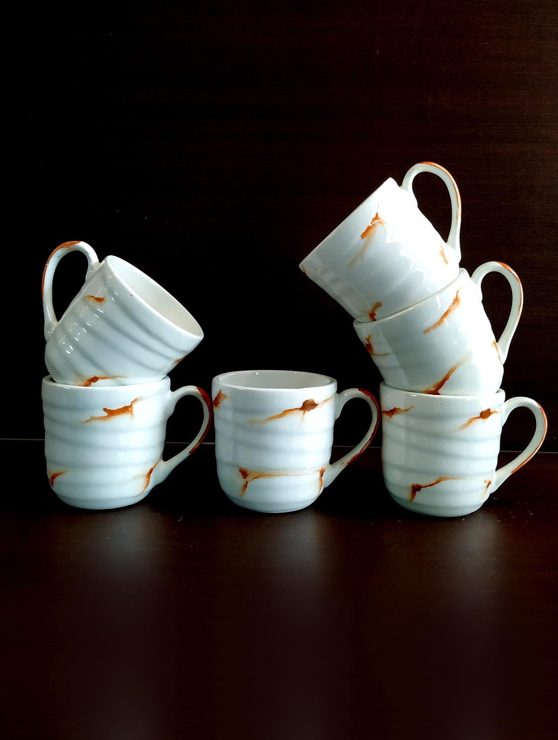 elegant set of 6 cups | cup set | tea cups | set of 6 cups | ceramic - 18431281 - Standard Image - 2