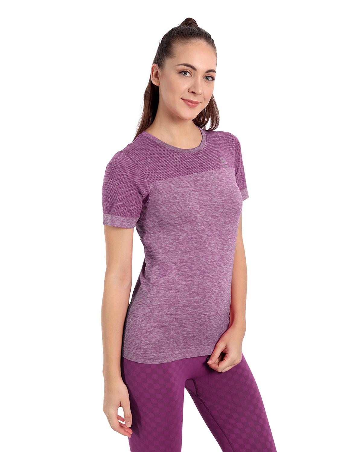 women's color block crew neck t-shirt - 18436311 - Zoom Image - 1