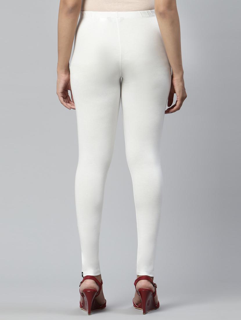 white solid full length legging - 18448888 - Zoom Image - 3