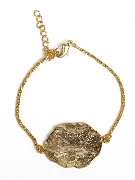 authentic hammered gold bracelet - 18449903 - Standard Image - 2