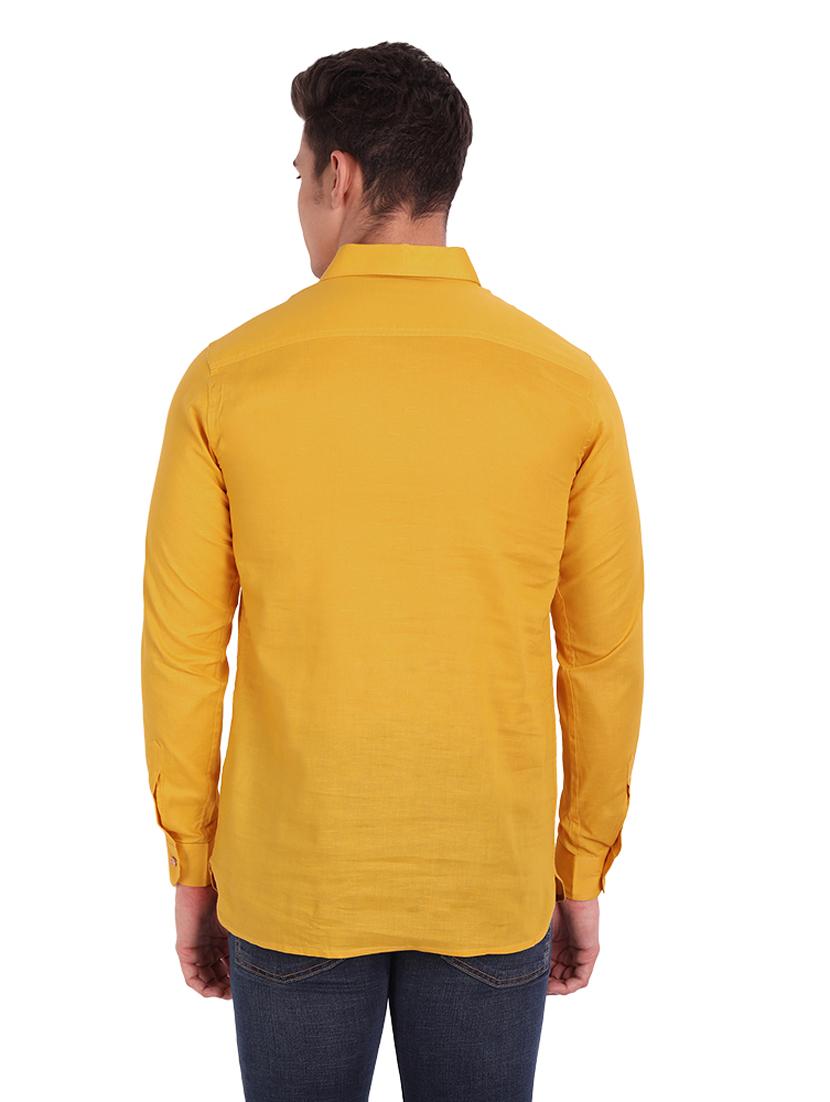 yellow solid short kurta - 18454666 - Standard Image - 2