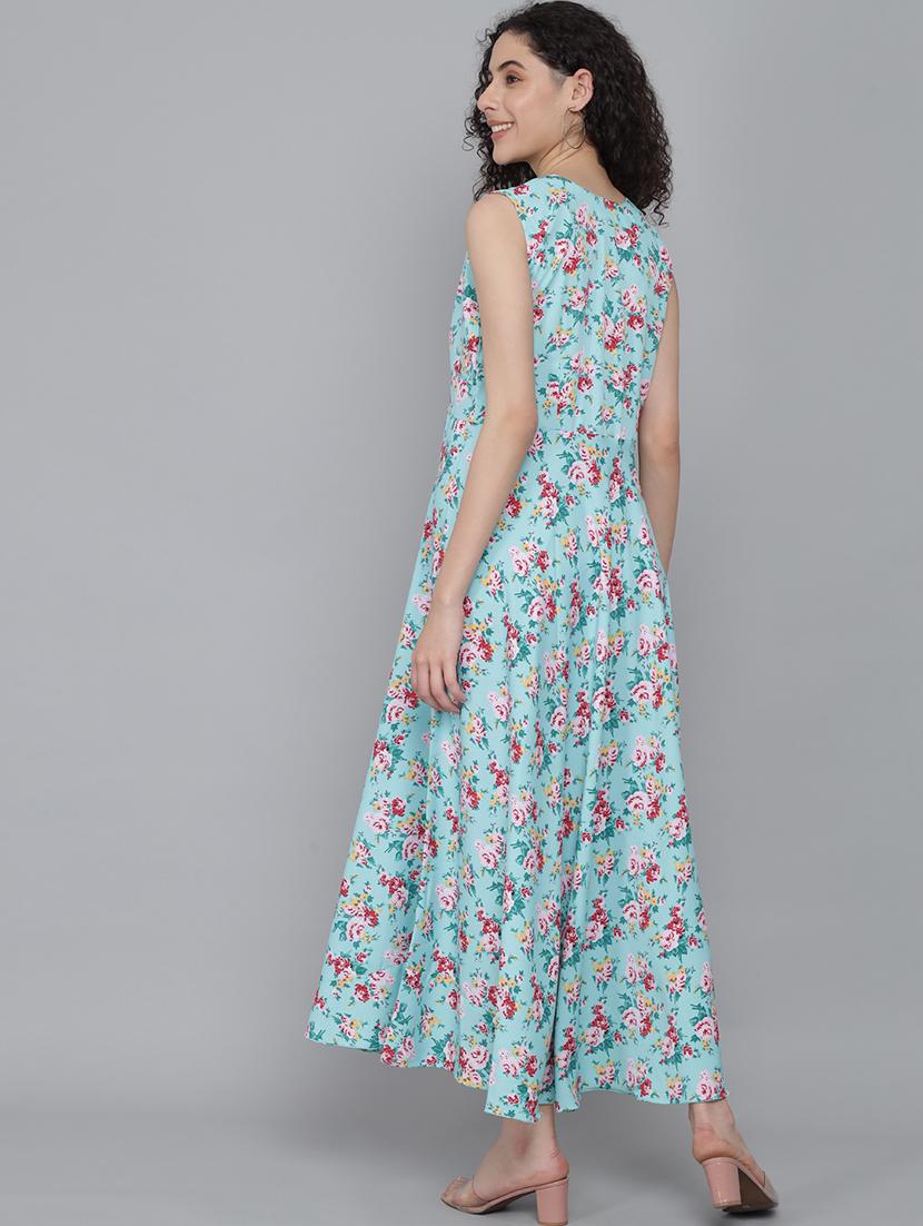 women's fit & flare floral dress - 18461749 - Standard Image - 3