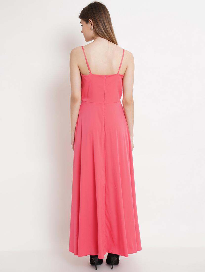 women's wrap solid dress - 18462245 - Zoom Image - 2