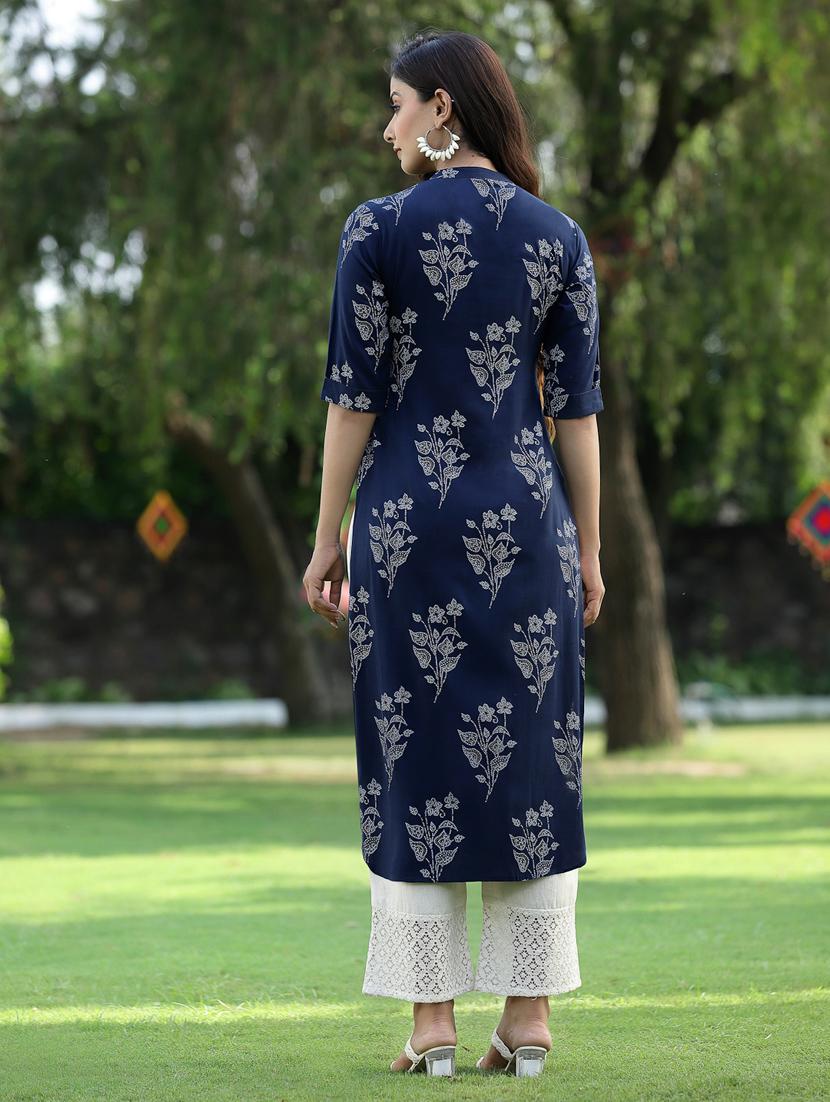 women's straight kurta - 18465763 - Zoom Image - 4