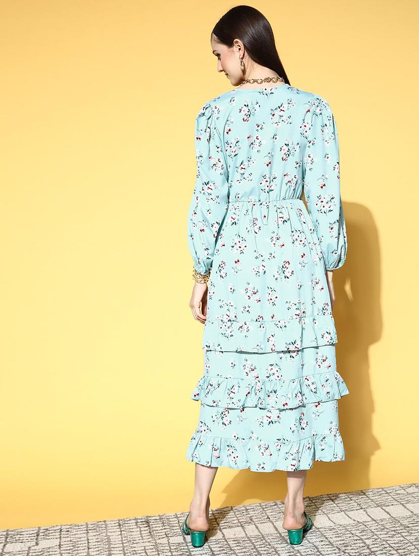 women's layered floral dress - 18472648 - Standard Image - 2