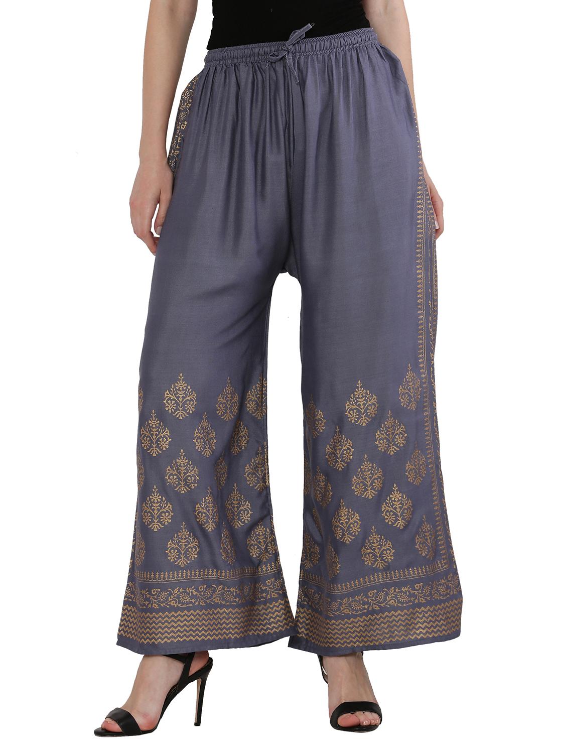 pack of 2 gold print flared palazzo - 18475152 - Zoom Image - 4