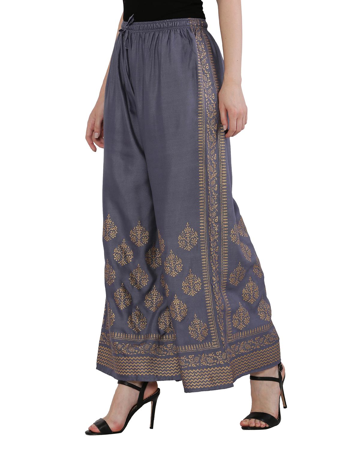 pack of 2 gold print flared palazzo - 18475152 - Zoom Image - 5