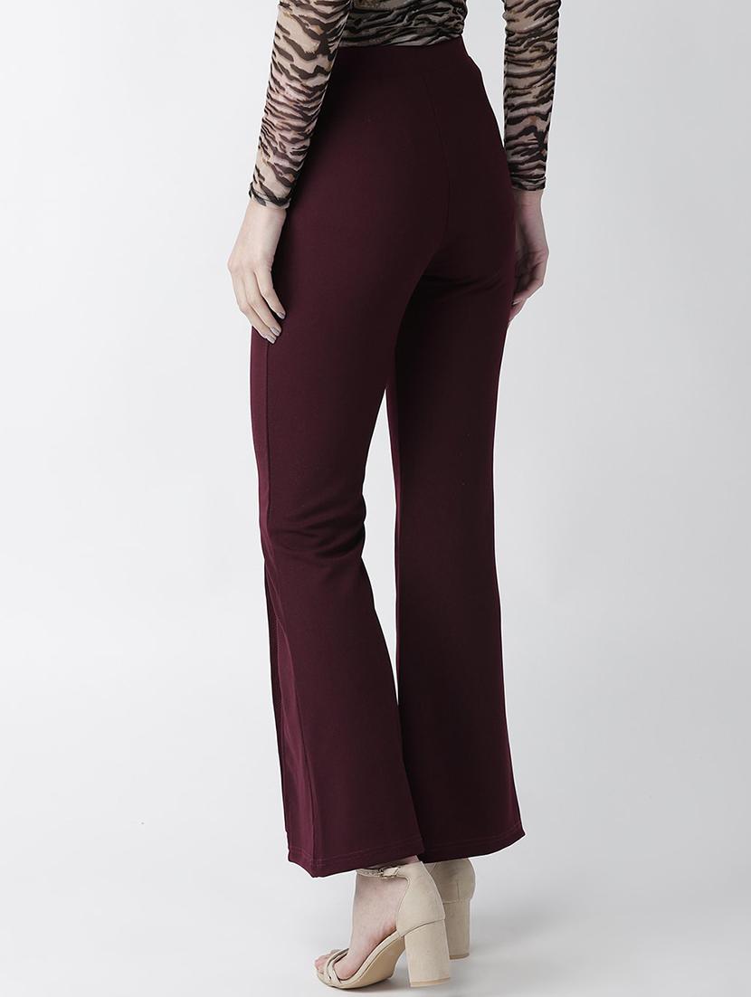 wome high rise solid bootcut trouser - 18475744 - Standard Image - 2