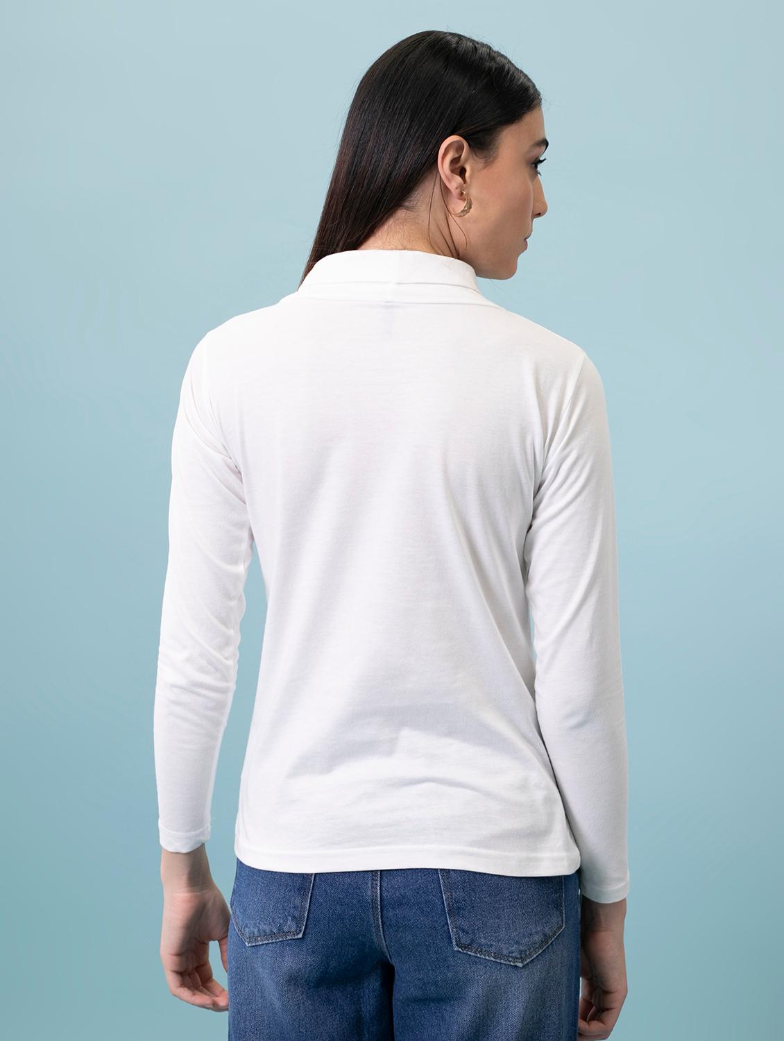 women's straight turtle neck top - 18507751 - Zoom Image - 2
