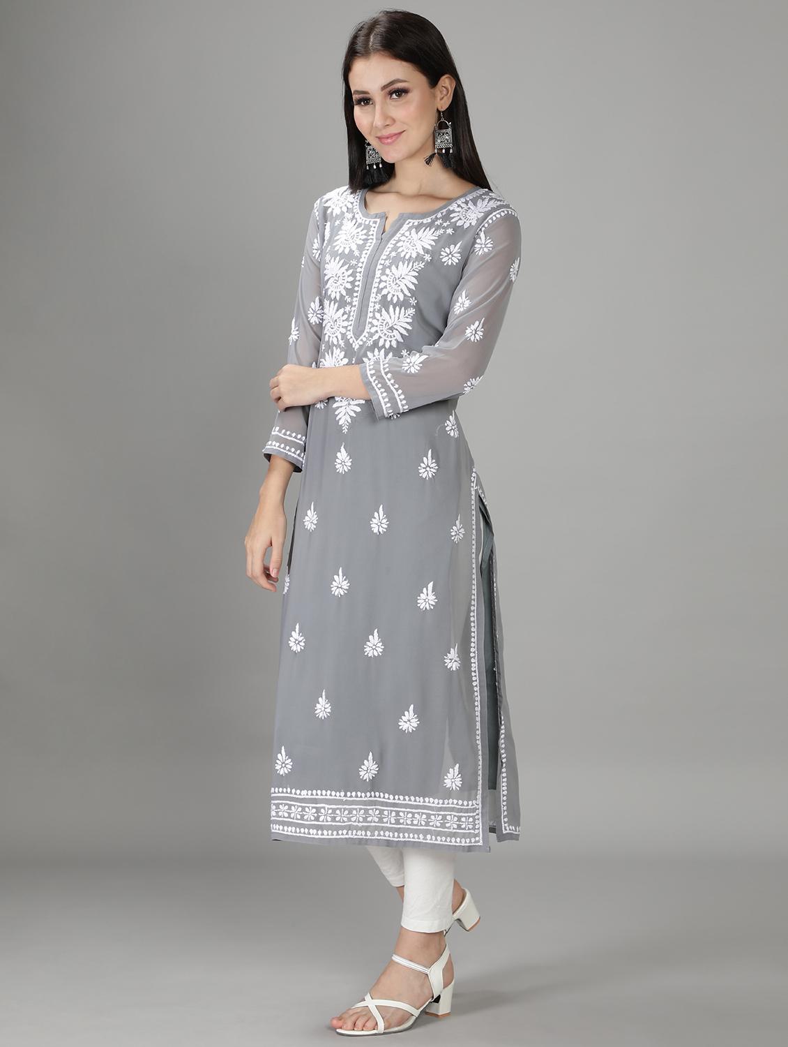 women's straight kurta - 18512712 - Standard Image - 2