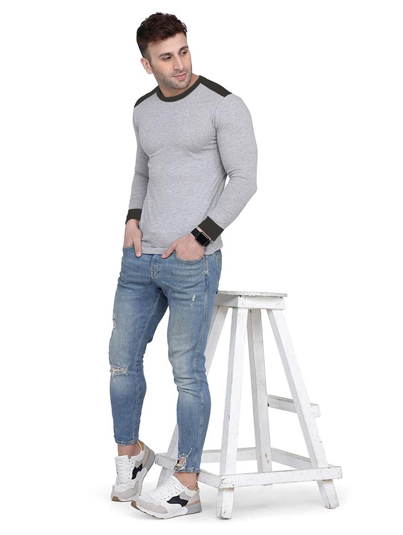 color blocked solid t-shirt - 18520159 - Standard Image - 3
