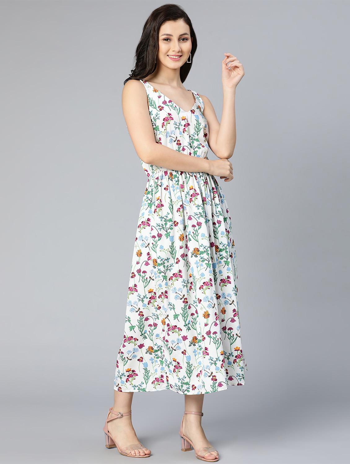women's fit & flare floral dress - 18523624 - Zoom Image - 4