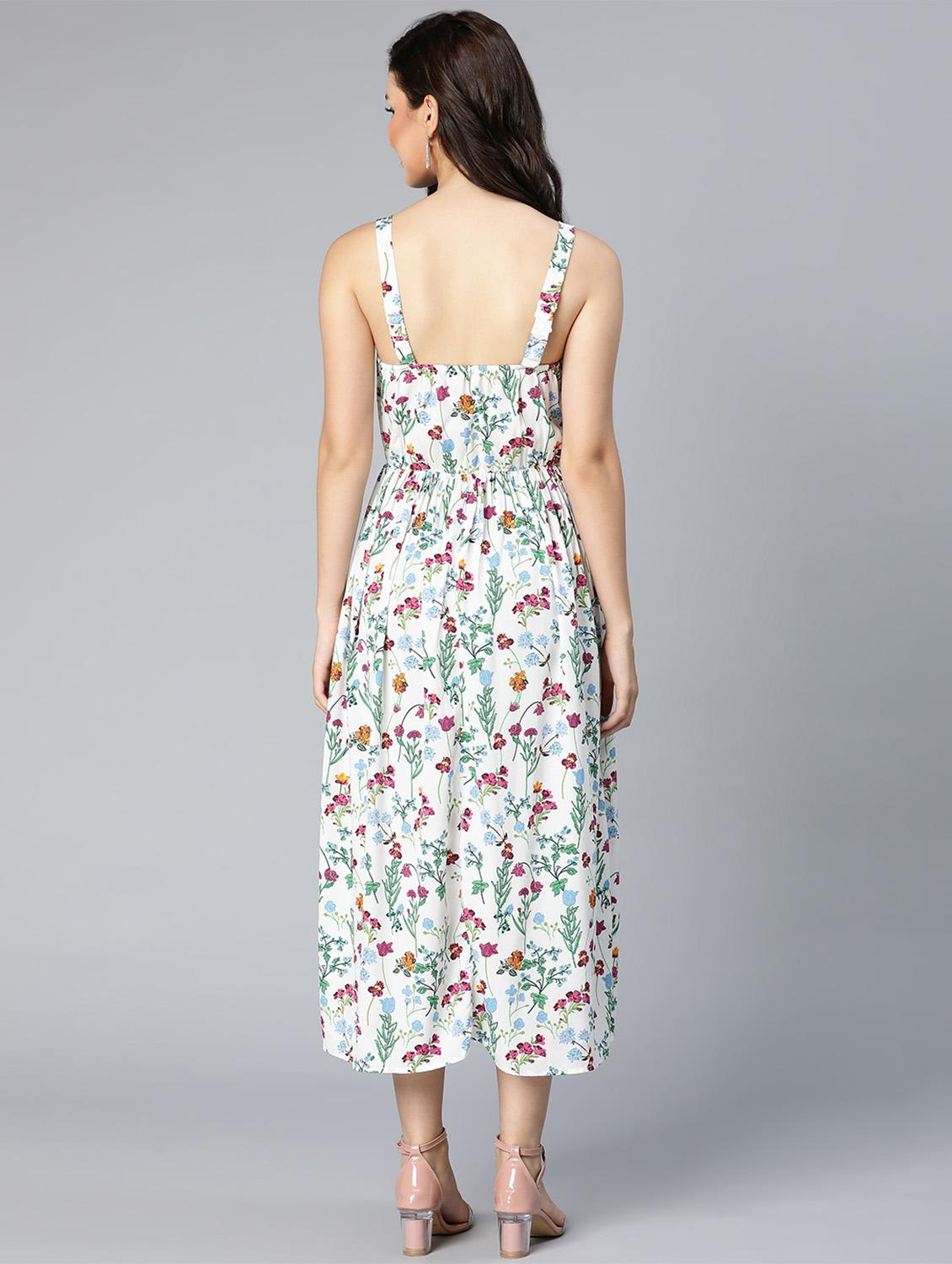 women's fit & flare floral dress - 18523624 - Zoom Image - 5