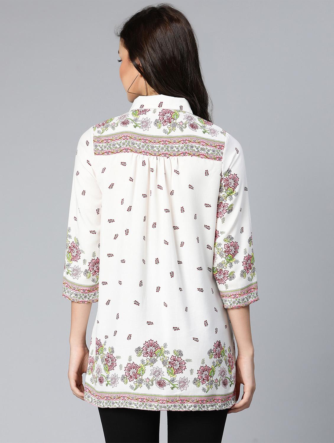 long sleeved floral regular shirt - 18523660 - Standard Image - 3