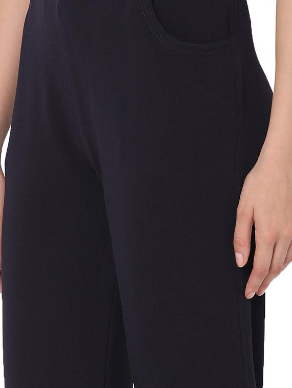 high waist solid flared trouser - 18526989 - Standard Image - 4