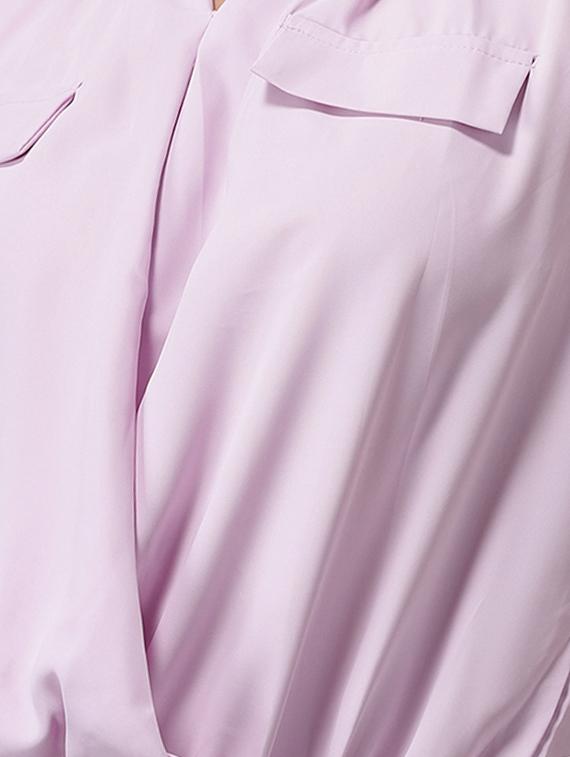 women's blouson v neck top - 18532288 - Zoom Image - 4