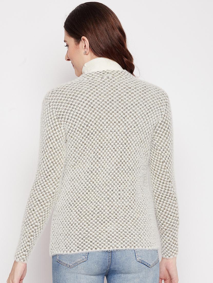 v neck self design woolen cardigan - 18539472 - Zoom Image - 2