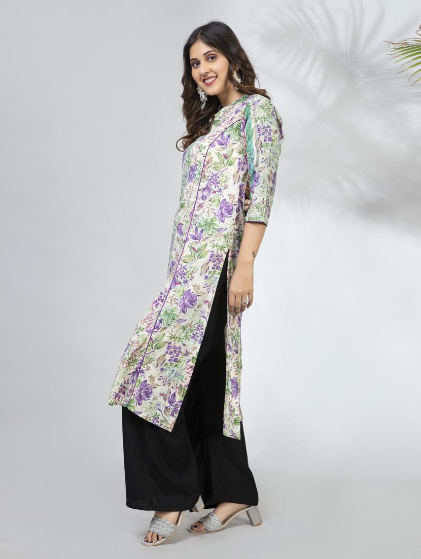 women's front slit kurta - 18566591 - Standard Image - 2