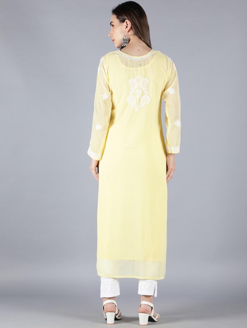 women's straight kurta - 18570798 - Standard Image - 2