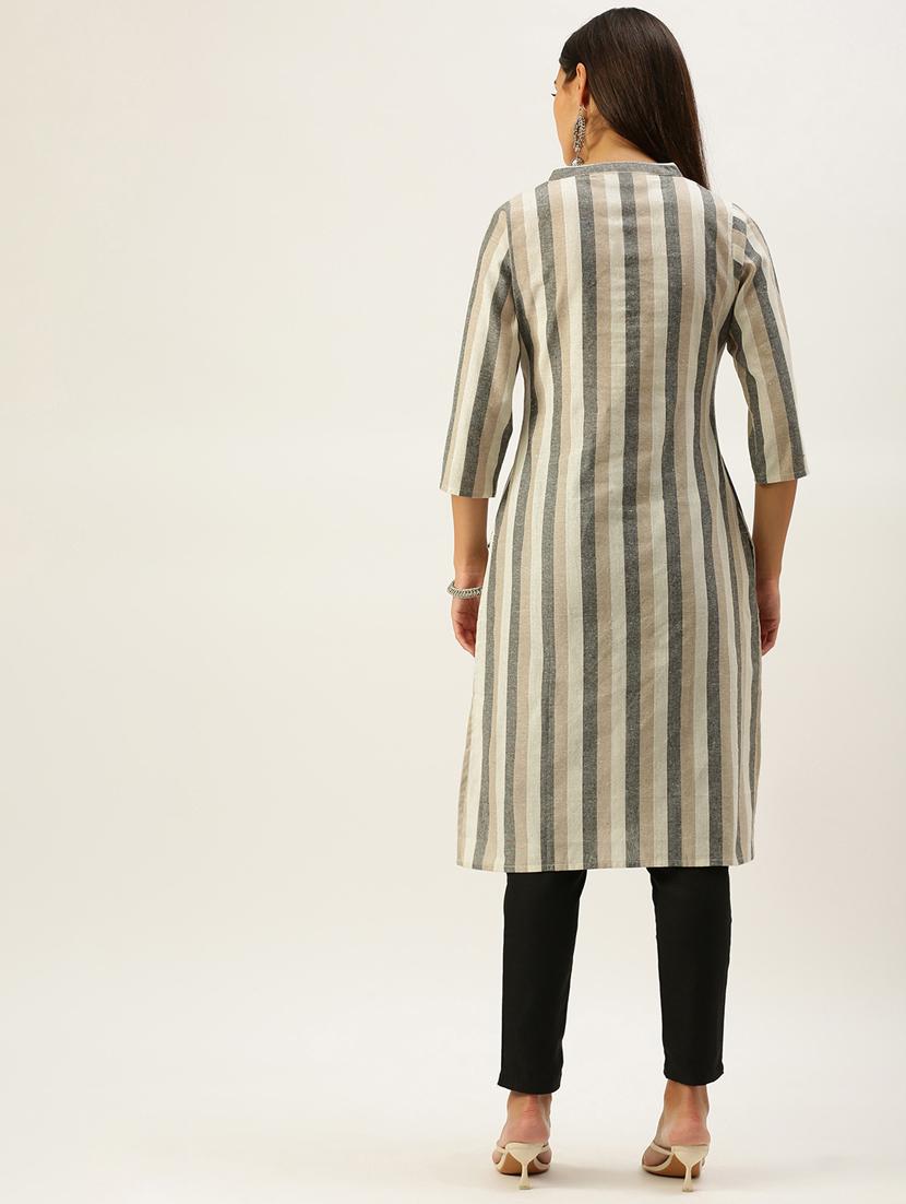 women's straight kurta - 18577725 - Standard Image - 2