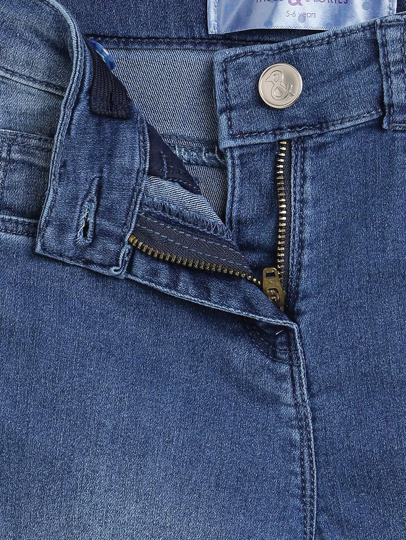 girls solid slim fit jeans - 18586897 - Standard Image - 2