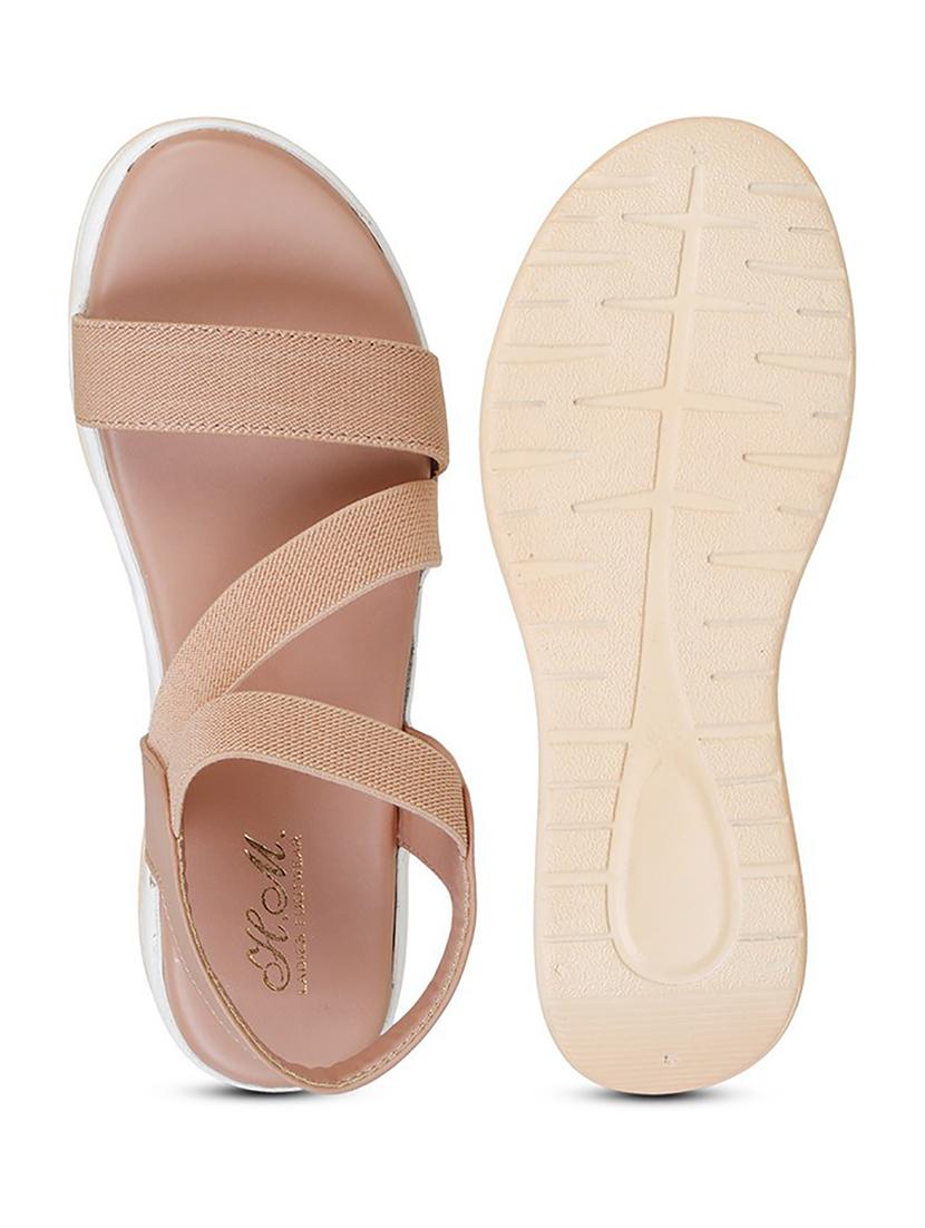 women pink back strap wedge - 18606156 - Zoom Image - 2