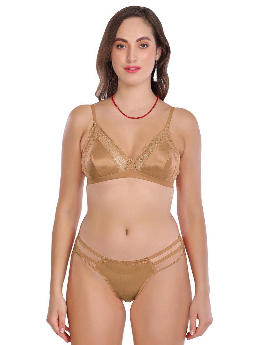 set of 3 solid bra and panty set - 18618508 - Standard Image - 4