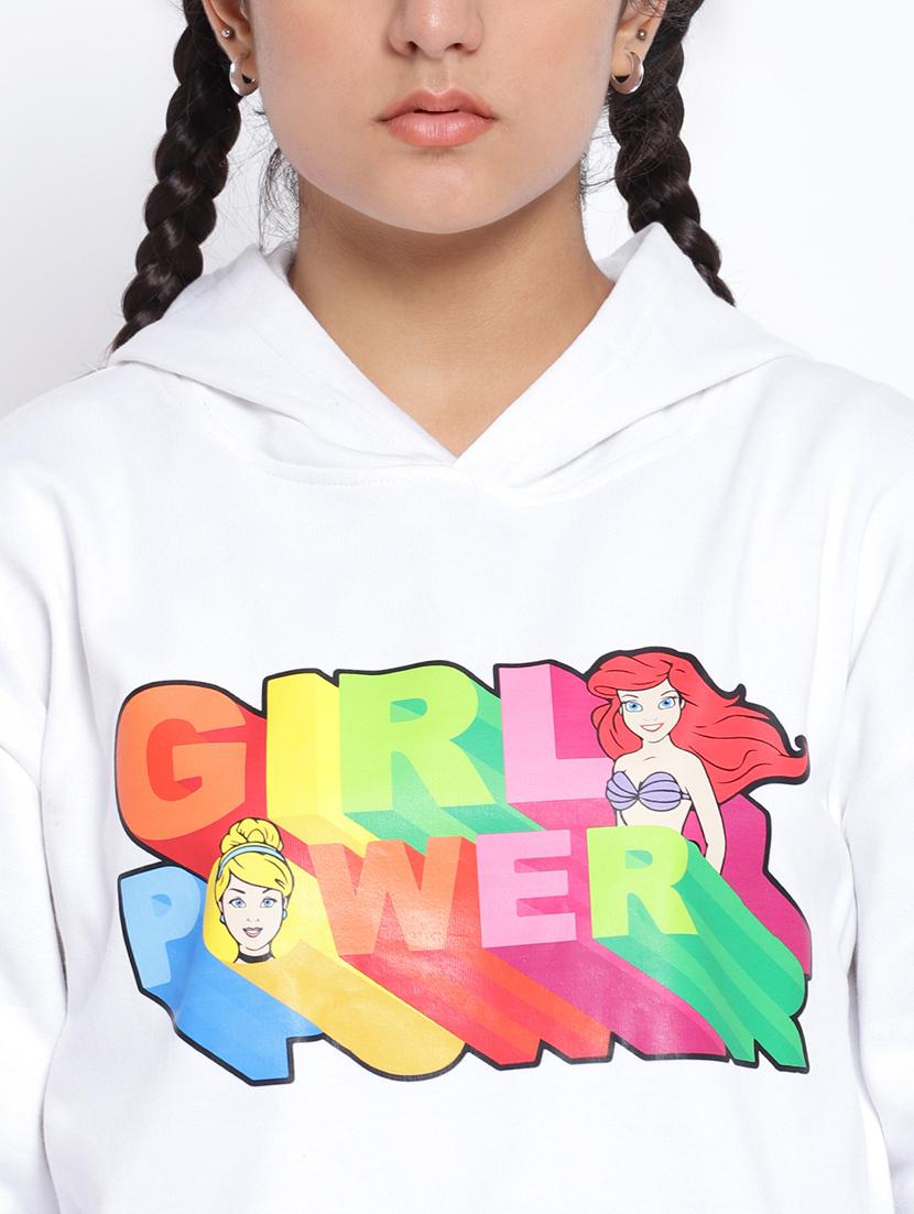 chest print hood neck sweatshirt - 18633591 - Zoom Image - 4
