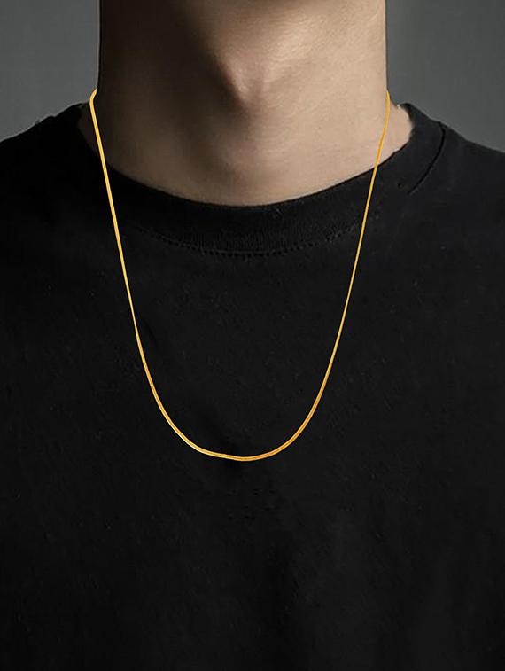 gold plated chain necklace - 18637400 - Zoom Image - 4